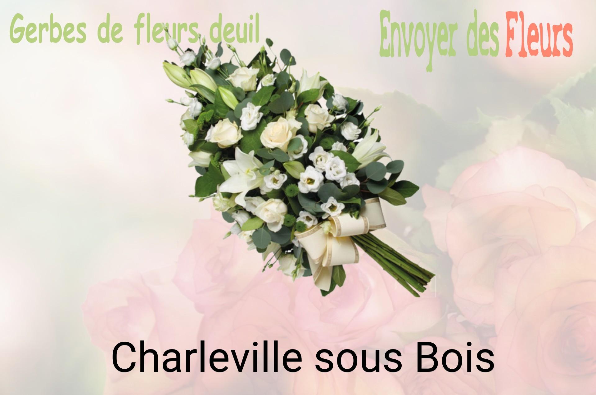 Gerbe de fleurs de deuil livrée à Charleville-sous-Bois